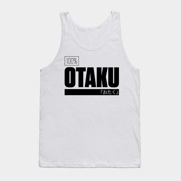 Otaku 100% – Black Tank Top by andrew_kelly_uk@yahoo.co.uk